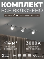 Комплект трековый Skylite №13, Hesby Lighting, HSBL_kompl_S013_VI1W3K Комплект трековый Skylite №13, Hesby Lighting, HSBL_kompl_S013_VI1W3K