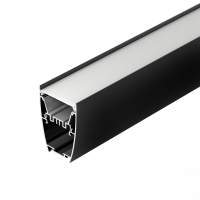 Профиль LINE-5075-U-HONEYCOMB-2000 BLACK, Arlight, 044885