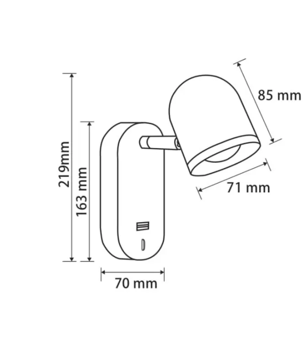 Настенный светильник (бра) Три точки / PointThree 4 Вт LED, Freya, FR10003WL-L4B
