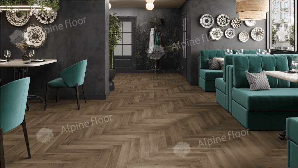 Ламинат Alpine Floor Herringbone 8 Pro Дуб Анжу, LF102-11 Ламинат Alpine Floor Herringbone 8 Pro Дуб Анжу, LF102-11