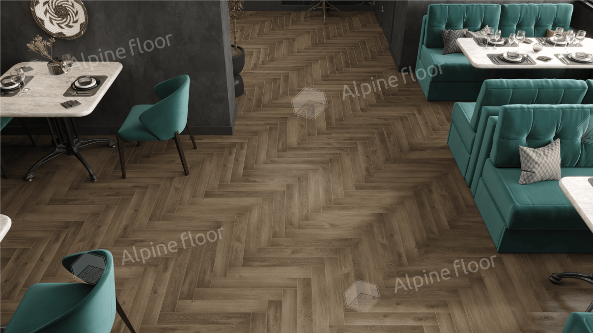 Ламинат Alpine Floor Herringbone 8 Pro Дуб Анжу, LF102-11 Ламинат Alpine Floor Herringbone 8 Pro Дуб Анжу, LF102-11