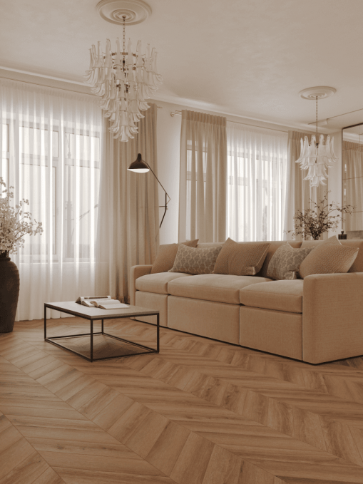 Каменный ламинат SPC Tulesna Art Chevron Unico, 1011-5 Каменный ламинат SPC Tulesna Art Chevron Unico, 1011-5