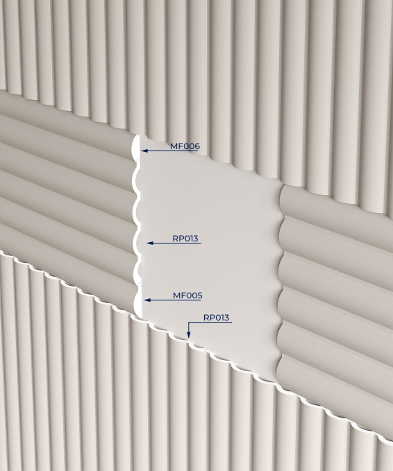 Молдинг финишный Cosca Decor MF005 46х12x2800 мм, Экополимер Молдинг финишный Cosca Decor MF005 46х12x2800 мм, Экополимер