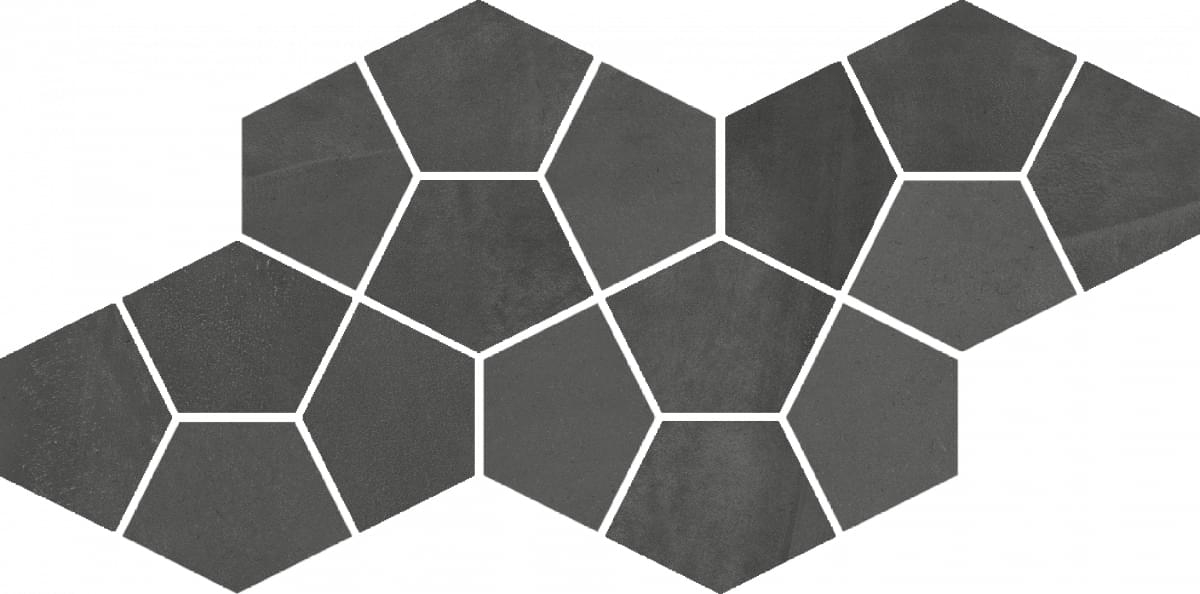 Мозаика Italon Continuum Petrol Mosaico Prism 20.5x41.3, 620110000185