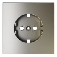 Накладка для розетки с заземлением, S70 (шелк), Voltum, VLS000604