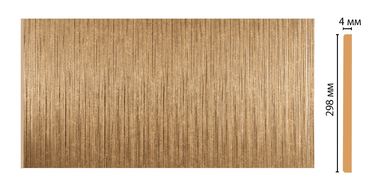 Декоративная панель Decomaster G30-17, 298x4x2400 мм Декоративная панель Decomaster G30-17, 298x4x2400 мм