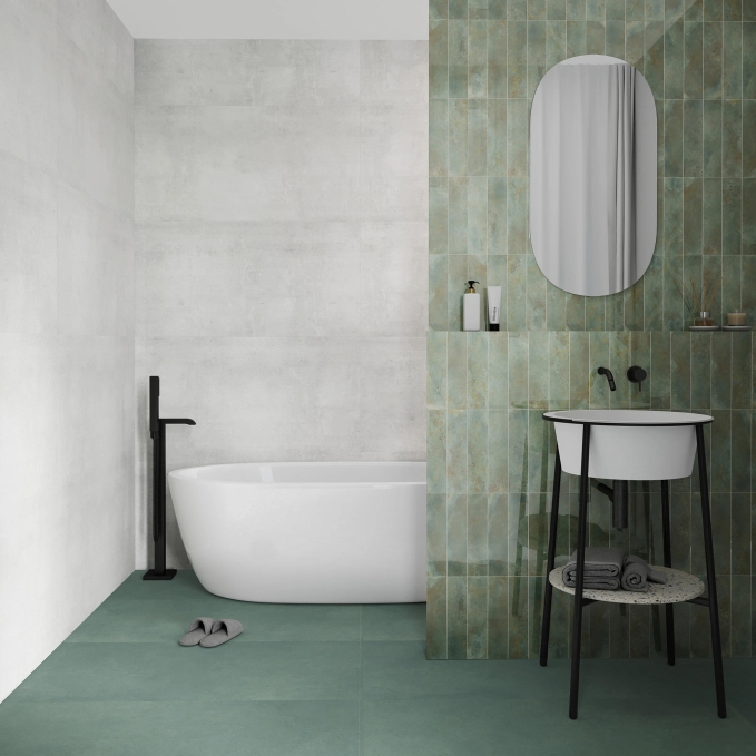 Настенная плитка Smile Tile Tropicana Aqua Green 7.5x30 Настенная плитка Smile Tile Tropicana Aqua Green 7.5x30