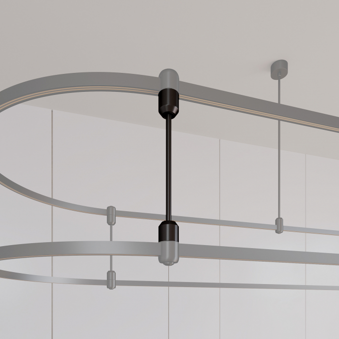 Коннектор жесткий с питанием ART-APRIORI-CON-ROD-A-L260-POWER (BK, вертикальный), Arlight, 039415, изображение 2