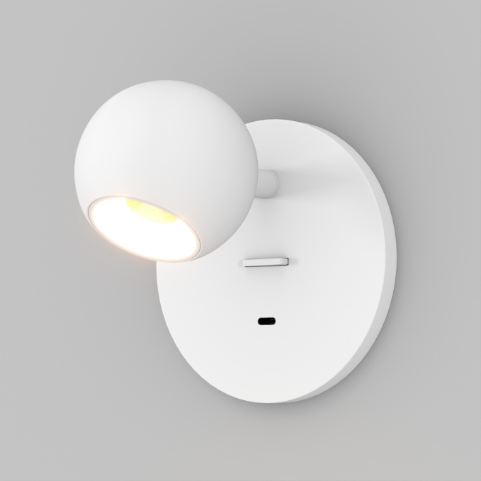 Светильник SP-OTTORI-WALL-CHARGE-6W Warm3000 (WH, 30 deg, 230V, USB-C), Arlight, 058477 Светильник SP-OTTORI-WALL-CHARGE-6W Warm3000 (WH, 30 deg, 230V, USB-C), Arlight, 058477