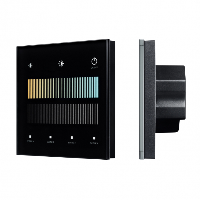 INTELLIGENT ARLIGHT Сенсорная панель SMART-DALI-301-11-1G-4SC-MIX-IN Black (BUS/24V, Touch, 2.4G), Arlight, 046550, изображение 1 INTELLIGENT ARLIGHT Сенсорная панель SMART-DALI-301-11-1G-4SC-MIX-IN Black (BUS/24V, Touch, 2.4G), Arlight, 046550, изображение 1