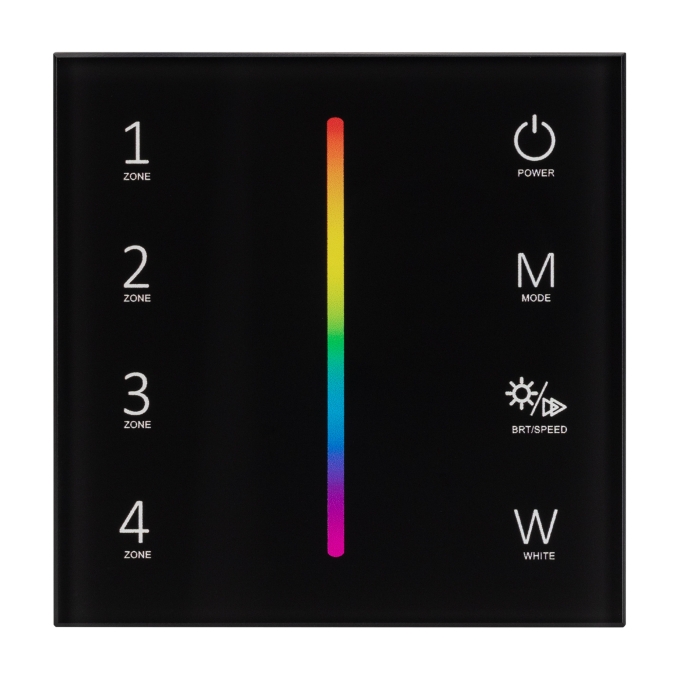 Панель Sens SMART-P30-RGBW Black (230V, 4 зоны, 2.4G), Arlight, 027104, изображение 2