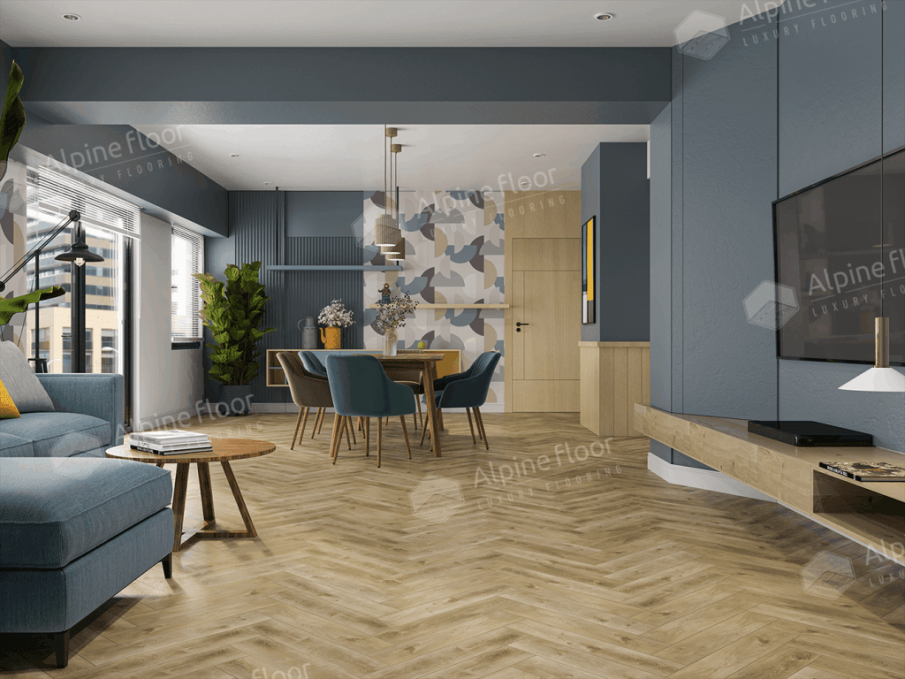 Каменный ламинат SPC Alpine Floor Parquet Light Дуб Кастор, ЕСО 13-34 MC
