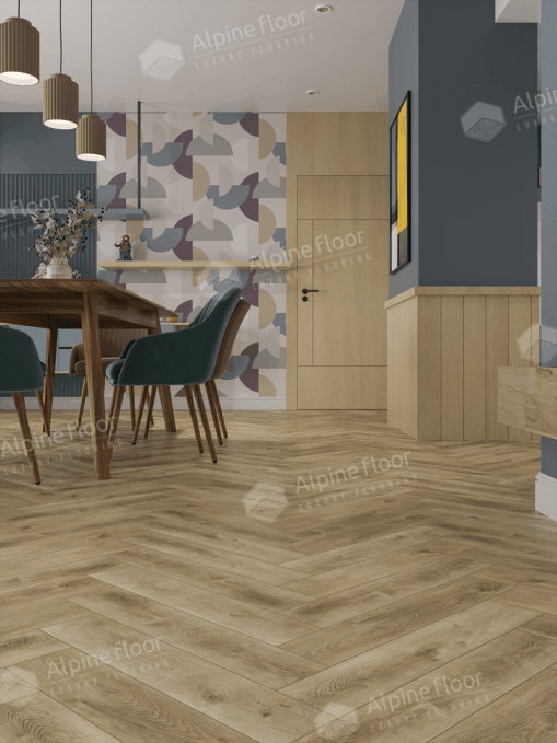 Каменный ламинат SPC Alpine Floor Parquet Light Дуб Кастор, ЕСО 13-34 MC