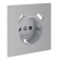Накладка для розетки с заземлением и защитными шторками, с USB A+A, S70 (серый), Voltum, VLS000916 Накладка для розетки с заземлением и защитными шторками, с USB A+A, S70 (серый), Voltum, VLS000916