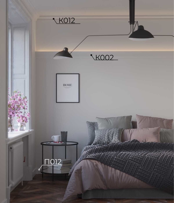 Плинтус Cosca Decor PX012, 99х15x2000 мм, Экополимер Плинтус Cosca Decor PX012, 99х15x2000 мм, Экополимер