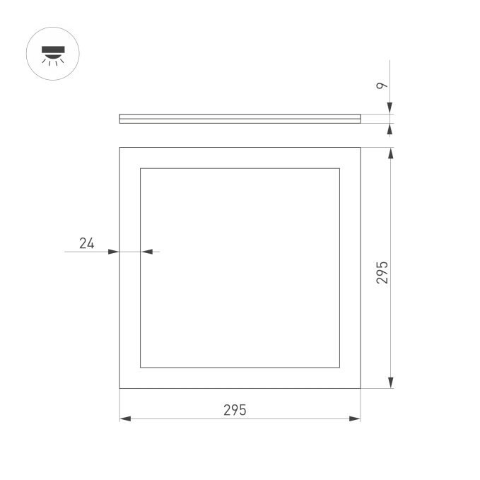Светильник DL-INTENSO-S300x300-18W Day4000 (WH, 120 deg, CRI90, 230V), Arlight, 043550 Светильник DL-INTENSO-S300x300-18W Day4000 (WH, 120 deg, CRI90, 230V), Arlight, 043550