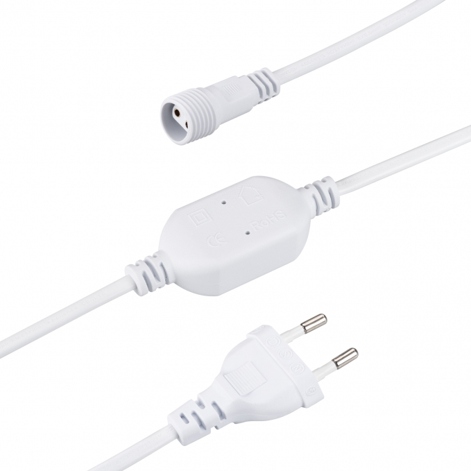 Шнур питания ARD-ICICLE-CLASSIC-1.5M White (230V, 1.6A), Arlight, 042830, изображение 1 Шнур питания ARD-ICICLE-CLASSIC-1.5M White (230V, 1.6A), Arlight, 042830, изображение 1