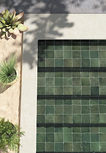 Керамогранит Equipe Spa&Pools Moos Green 15x15, 31566