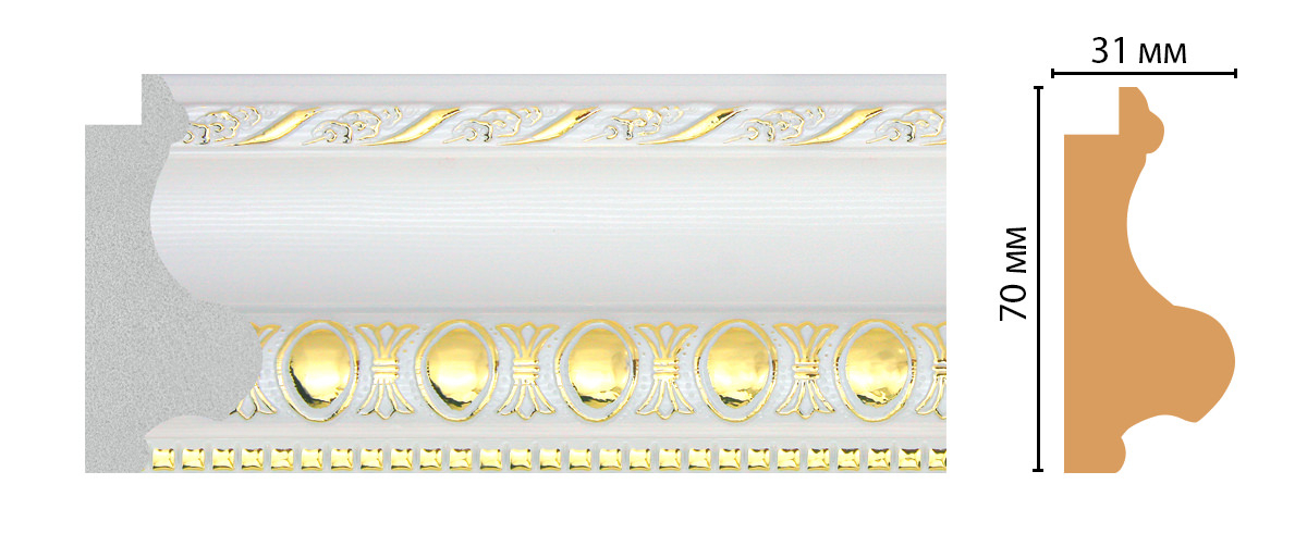Багет Decomaster FM24-1, 70x31x2850 мм Багет Decomaster FM24-1, 70x31x2850 мм