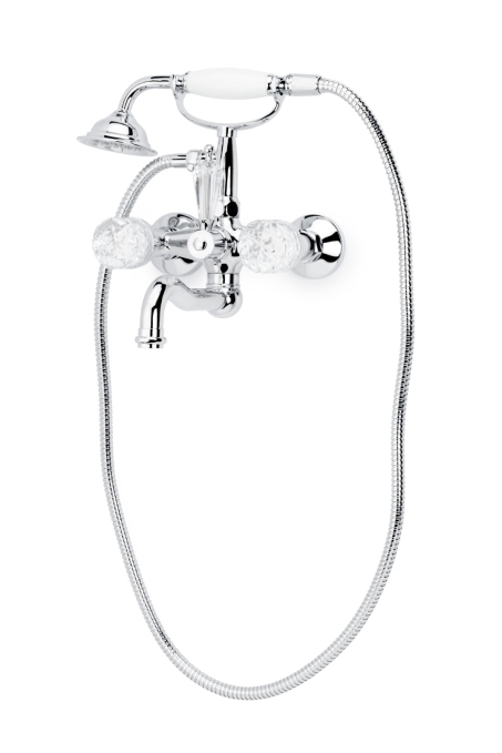 Смеситель для ванны с душем Boheme Crystal 273-CRST хром