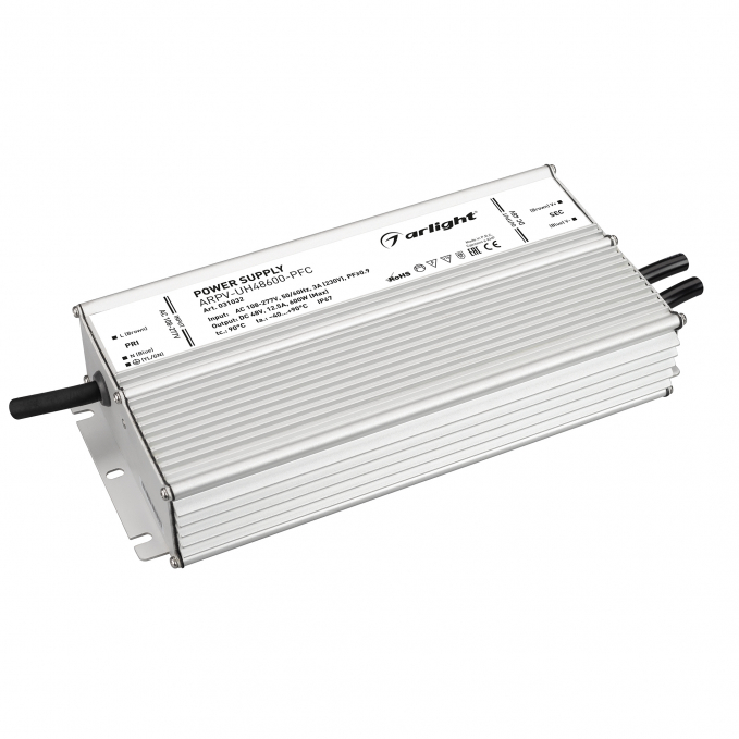 Блок питания ARPV-UH48600-PFC (48V, 12.5A, 600W), Arlight, 031032, изображение 1 Блок питания ARPV-UH48600-PFC (48V, 12.5A, 600W), Arlight, 031032, изображение 1