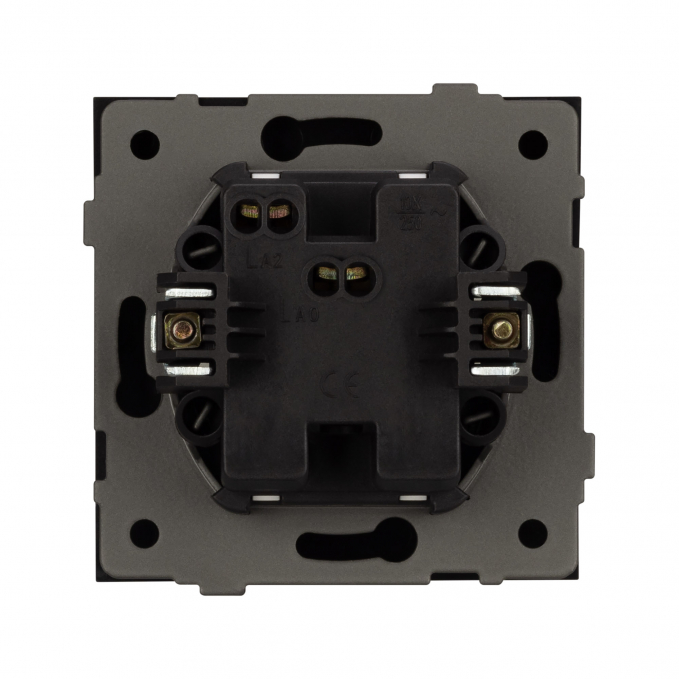Механизм выключателя одноклавишный непроходной SWT-TENDO-MK01-PL-BK (230V, 10A), Arlight, 054035, изображение 2