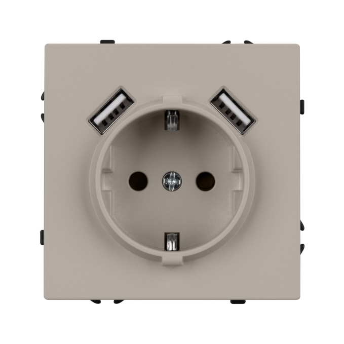 Механизм розетки с USB зарядкой SCT-NOBE-MUAA-SFPL-CA (230V, 16A), Arlight, 059442, изображение 2