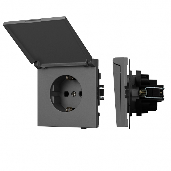 Механизм розетки влагозащищённый SCT-TENDO-MCP-SFPL-GR (230V, 16A), Arlight, 054601, изображение 1 Механизм розетки влагозащищённый SCT-TENDO-MCP-SFPL-GR (230V, 16A), Arlight, 054601, изображение 1