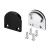 Заглушка SL-LINE-2011M ROUND BLACK глухая, Arlight, 029176