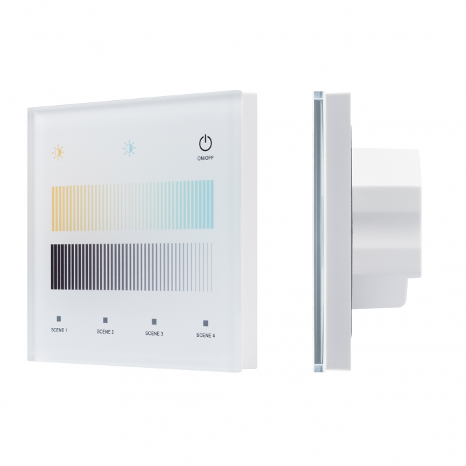INTELLIGENT ARLIGHT Сенсорная панель SMART-DALI-301-11-1G-4SC-MIX-IN White (BUS/24V, Touch, 2.4G), Arlight, 046551, изображение 1 INTELLIGENT ARLIGHT Сенсорная панель SMART-DALI-301-11-1G-4SC-MIX-IN White (BUS/24V, Touch, 2.4G), Arlight, 046551, изображение 1