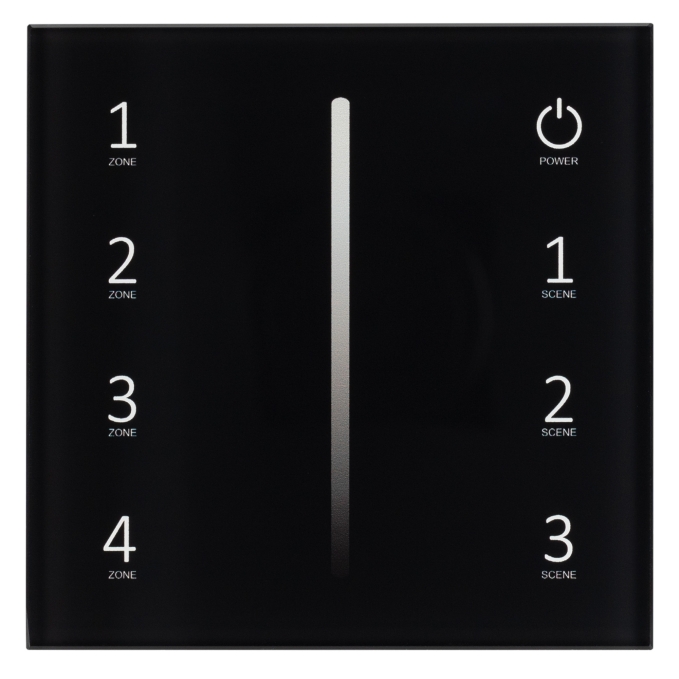 Панель Sens SMART-P17-DIM Black (230V, 4 зоны, 2.4G), Arlight, 028129, изображение 3