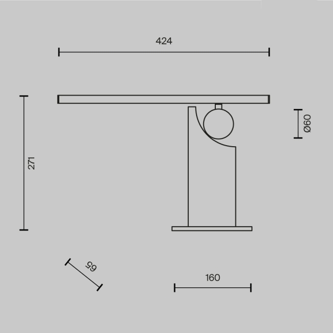 Настольный светильник Монументо / Monumento 3000К 9Вт, MOD467TL-L9BS3K, изображение 6 Настольный светильник Монументо / Monumento 3000К 9Вт, MOD467TL-L9BS3K, изображение 6