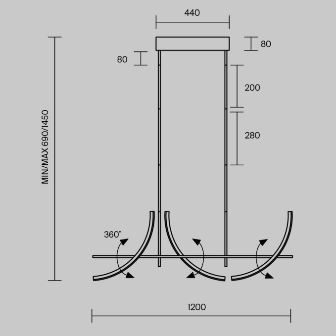 Подвесной светильник MOD532PL-L48BSK, MOD532PL-L48BSK, изображение 9 Подвесной светильник MOD532PL-L48BSK, MOD532PL-L48BSK, изображение 9