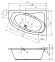 Ванна акриловая Riho Lyra 155x100 L B022001005 угловая