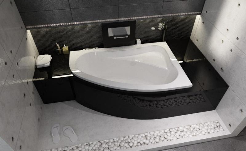 Ванна акриловая Riho Lyra 155x100 L B022001005 угловая