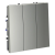 Выключатель встраиваемый VOLTUM S70 трехклавишный 10А, (сталь), Voltum, VLS030105