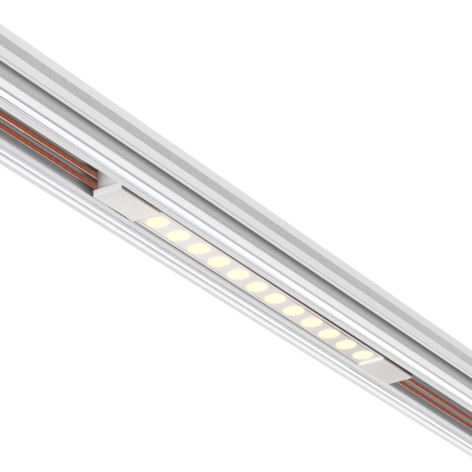 Трековый светильник для низковольт. шинопровода арт. 135179-135180 IP20 LED 12W 48V 3000K 580Лм FLUM SHINO NT24 162 NOVOTECH 359510, фото на белом фоне