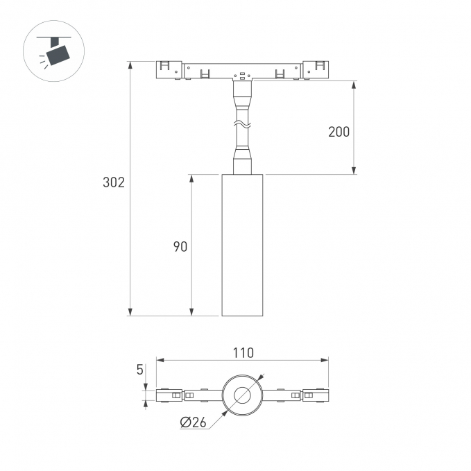 Светильник MAG-MICROCOSM-SPOT-FLEX-R26-5W Day4000 (WH, 24 deg, 24V), Arlight, 051839, изображение 4