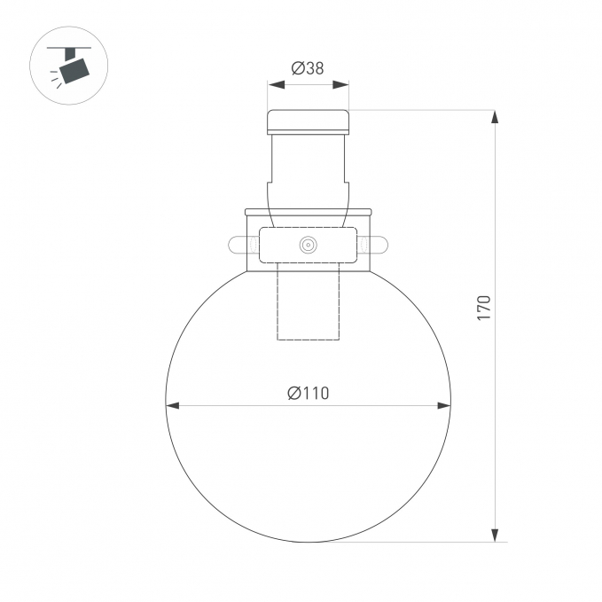 Светильник ART-APRIORI-ZORB-С-R110-5W Day4000 (BK, 85 deg, 48V), Arlight, 049232, изображение 4 Светильник ART-APRIORI-ZORB-С-R110-5W Day4000 (BK, 85 deg, 48V), Arlight, 049232, изображение 4