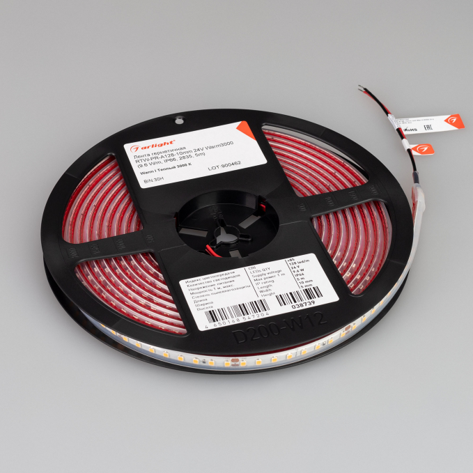 Светодиодная лента герметичная RTW-PR-A128-10mm 24V Warm3000 (9.6 W/m, IP66, 2835, 5m), Arlight, 038739, изображение 5 Светодиодная лента герметичная RTW-PR-A128-10mm 24V Warm3000 (9.6 W/m, IP66, 2835, 5m), Arlight, 038739, изображение 5