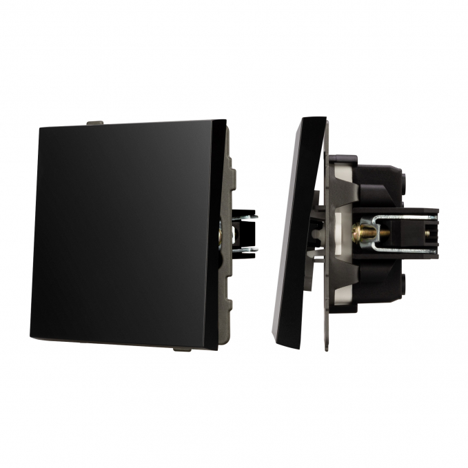 Механизм выключателя одноклавишный проходной SWT-TENDO-MKP1-PL-BK (230V, 10A), Arlight, 054041, изображение 1