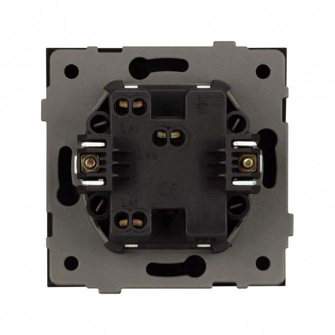Механизм выключателя одноклавишный проходной SWT-TENDO-MKP1-PL-BK (230V, 10A), Arlight, 054041, изображение 2