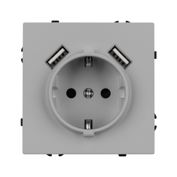 Механизм розетки с USB зарядкой SCT-NOBE-MUAA-SFPL-IS (230V, 16A) , Arlight, 059443, изображение 3 Механизм розетки с USB зарядкой SCT-NOBE-MUAA-SFPL-IS (230V, 16A) , Arlight, 059443, изображение 3