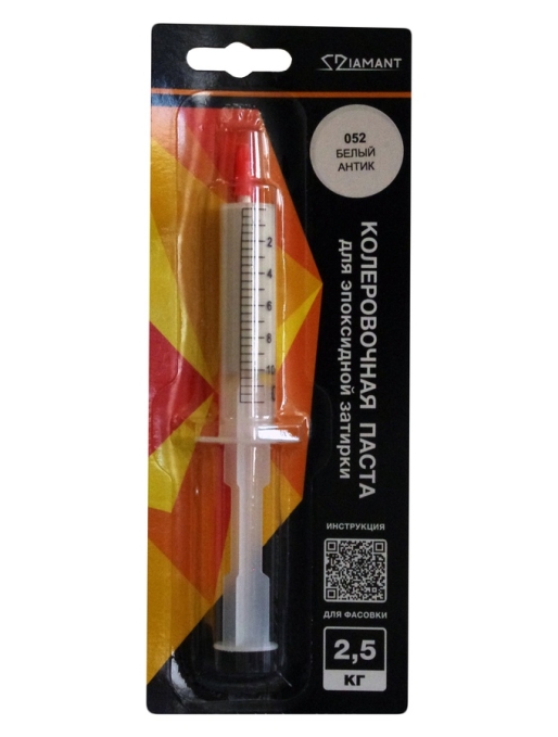 Затирка эпоксидная Diamant Color 052 Белый антик, 2.5 кг Затирка эпоксидная Diamant Color 052 Белый антик, 2.5 кг
