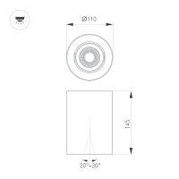 Светильник SP-FOCUS-R110-18W Warm3000 (WH, 24 deg, 230V), Arlight, 054839 Светильник SP-FOCUS-R110-18W Warm3000 (WH, 24 deg, 230V), Arlight, 054839