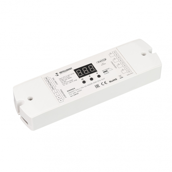 INTELLIGENT ARLIGHT Диммер SMART-DALI-104-62-ADDR-DIM-DT6-SUF (12-48V, 4x5A), Arlight, 038157, изображение 1 INTELLIGENT ARLIGHT Диммер SMART-DALI-104-62-ADDR-DIM-DT6-SUF (12-48V, 4x5A), Arlight, 038157, изображение 1