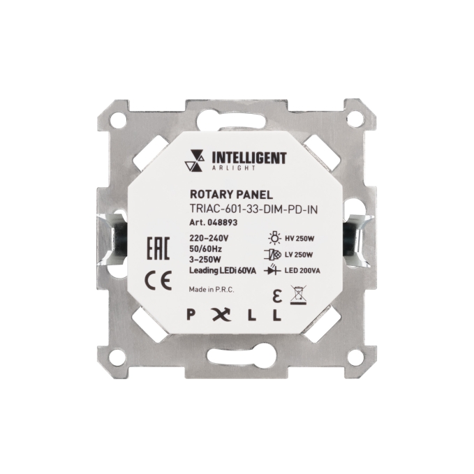 INTELLIGENT ARLIGHT Роторная панель TRIAC-601-33-DIM-PD-IN (230V, 1x1A, Механизм), Arlight, 048893, изображение 2 INTELLIGENT ARLIGHT Роторная панель TRIAC-601-33-DIM-PD-IN (230V, 1x1A, Механизм), Arlight, 048893, изображение 2