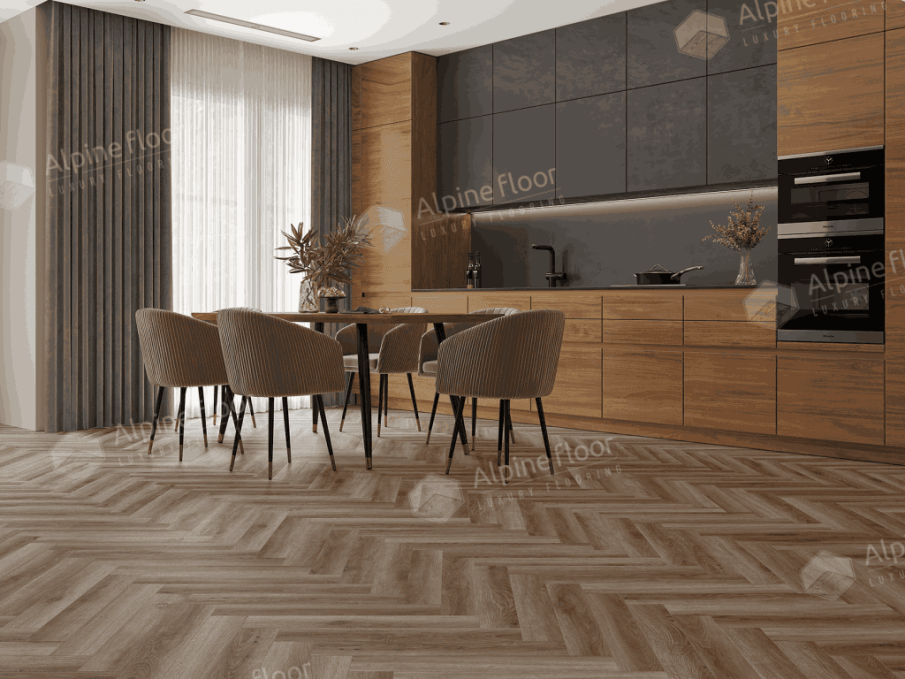 Ламинат Alpine Floor Herringbone 8 Pro Дуб Пикардия, LF102-14 Ламинат Alpine Floor Herringbone 8 Pro Дуб Пикардия, LF102-14
