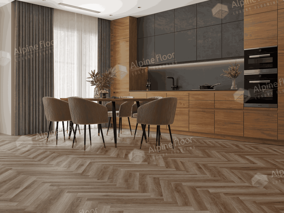 Ламинат Alpine Floor Herringbone 8 Pro Дуб Пикардия, LF102-14 Ламинат Alpine Floor Herringbone 8 Pro Дуб Пикардия, LF102-14