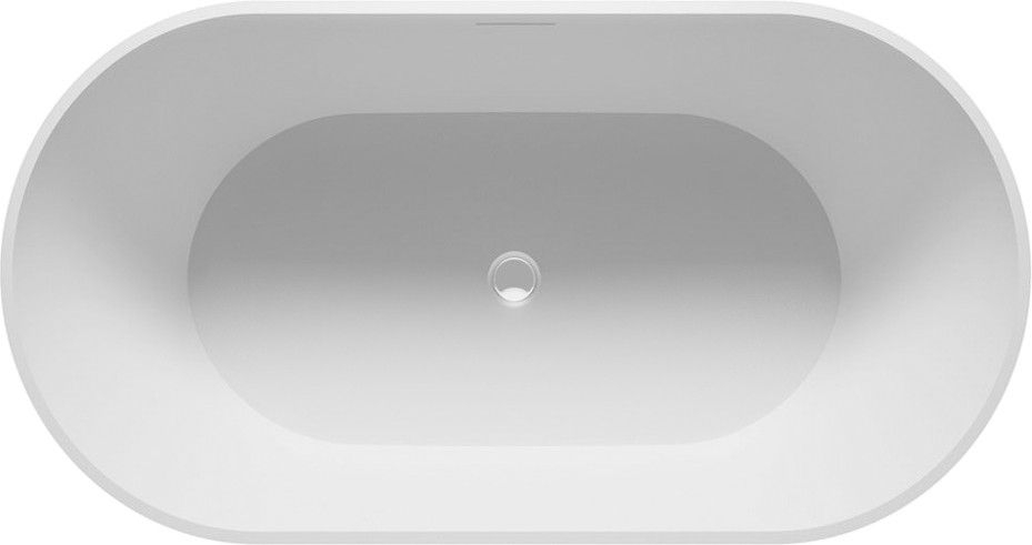 Ванна из литьевого мрамора Riho Bilbao 150x75 B119001105 белая матовая отдельно стоящая